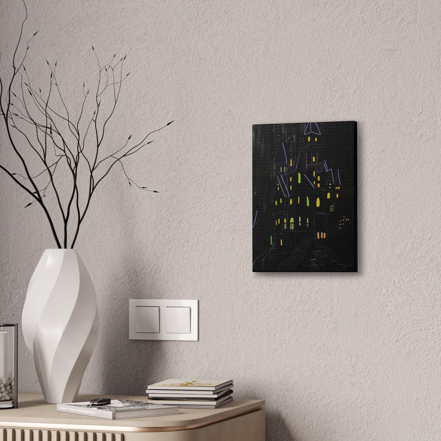 "Haunted Ascent" Canvas Art Print