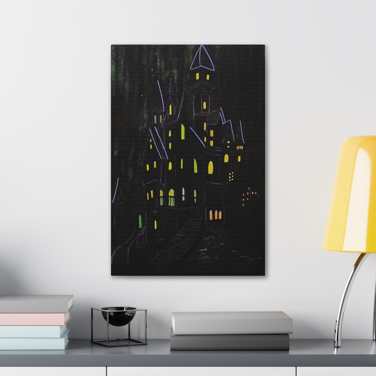 "Haunted Ascent" Canvas Art Print