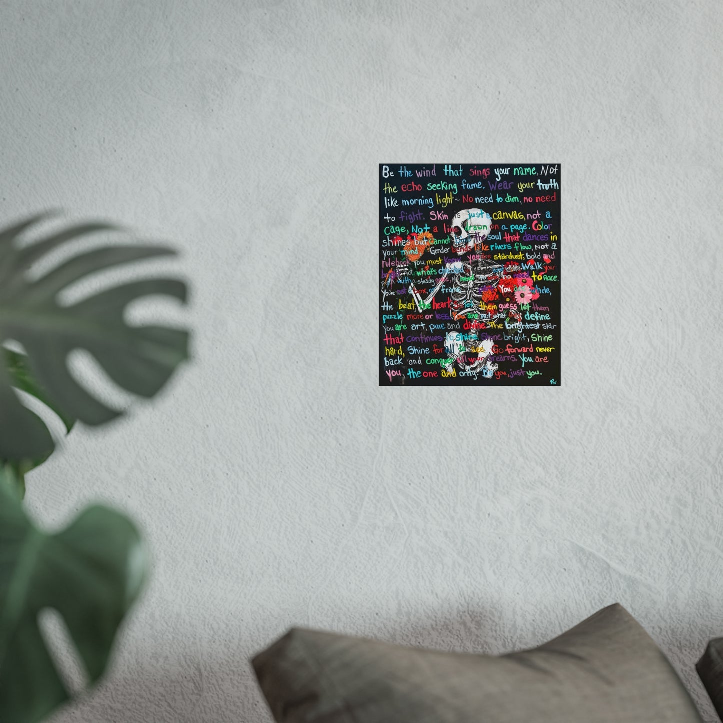 "Be Just You" - Vibrant Fine Art Poster
