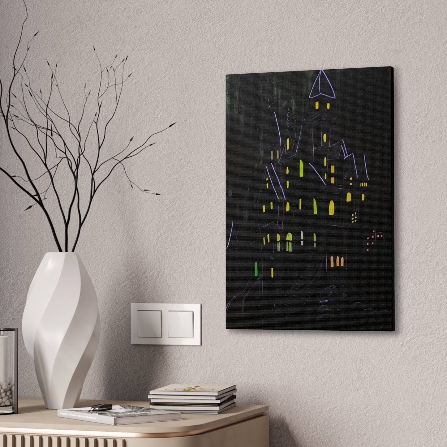 "Haunted Ascent" Canvas Art Print