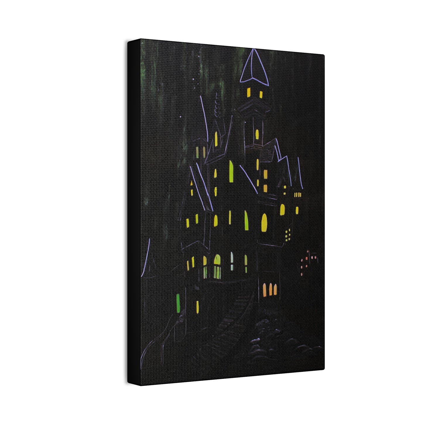 "Haunted Ascent" Canvas Art Print