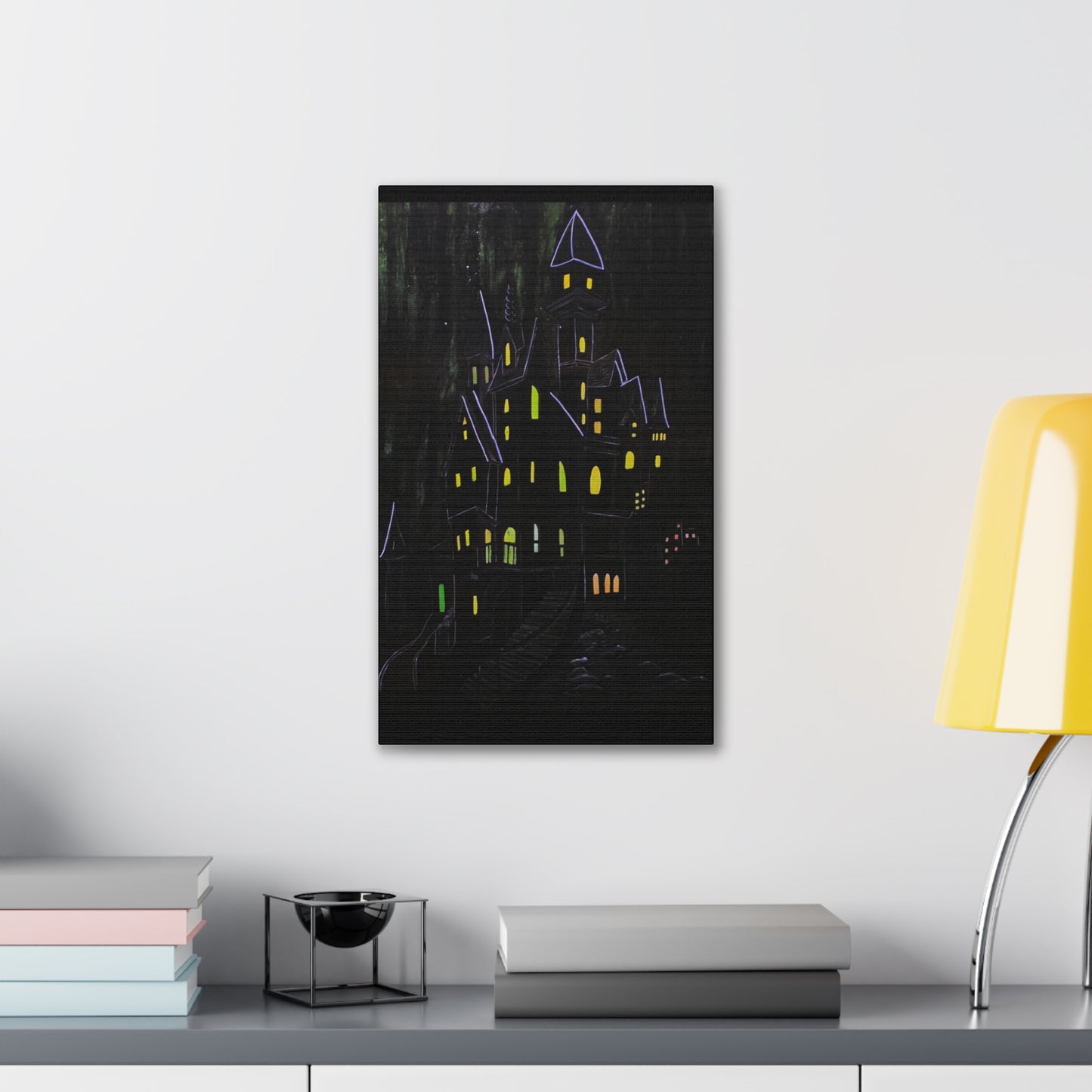 "Haunted Ascent" Canvas Art Print