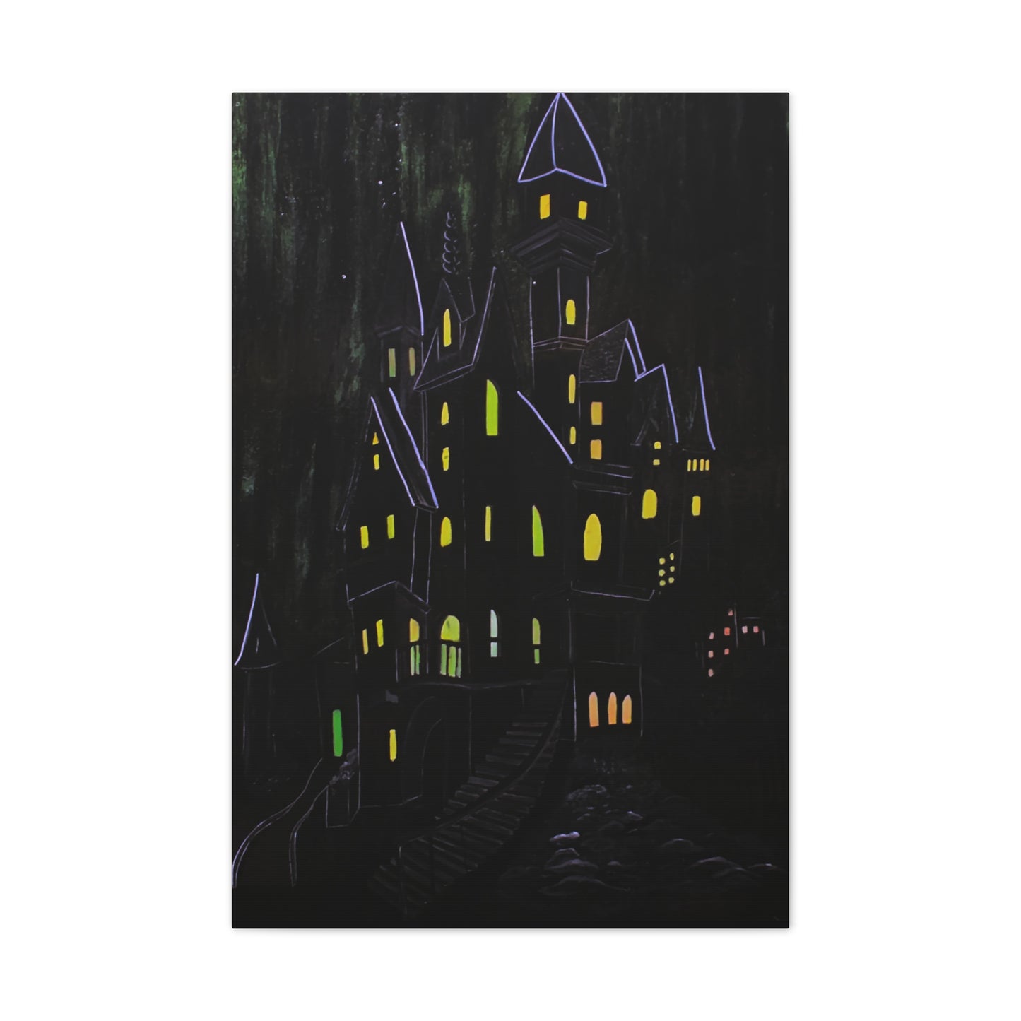 "Haunted Ascent" Canvas Art Print