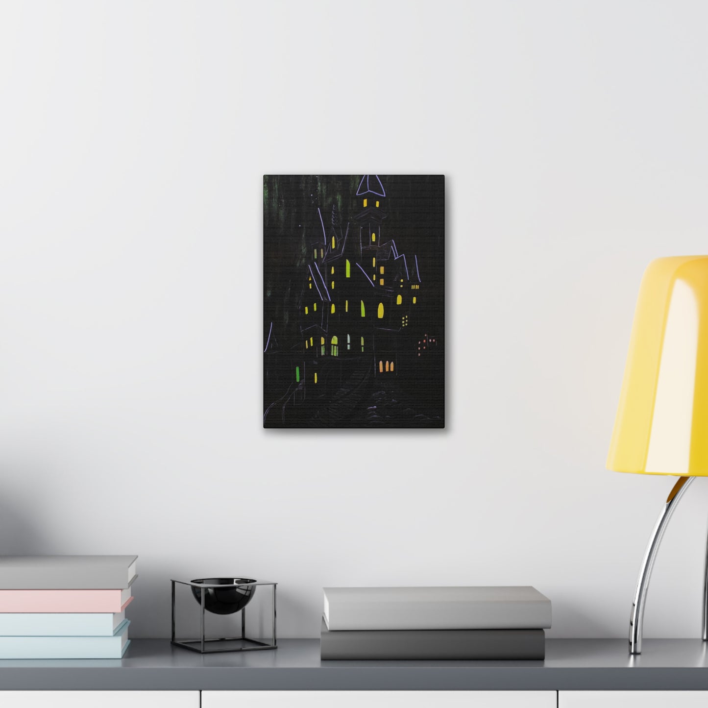 "Haunted Ascent" Canvas Art Print