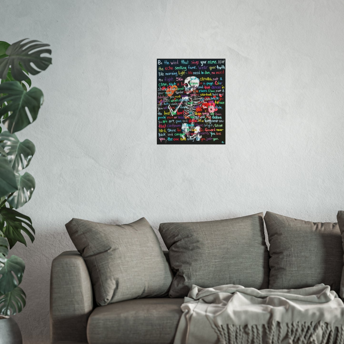 "Be Just You" - Vibrant Fine Art Poster