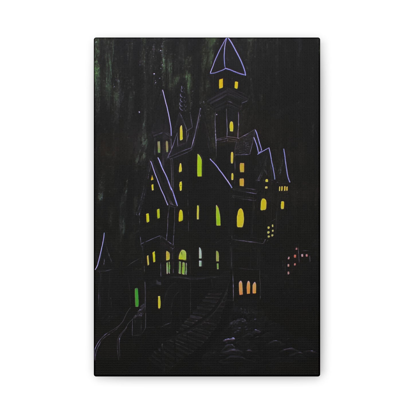 "Haunted Ascent" Canvas Art Print
