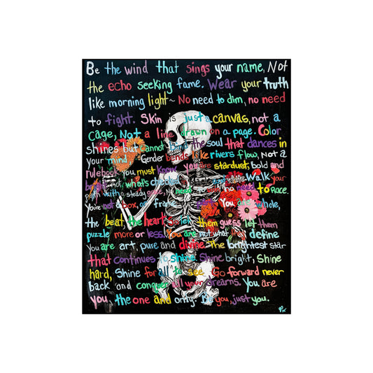 "Be Just You" - Vibrant Fine Art Poster