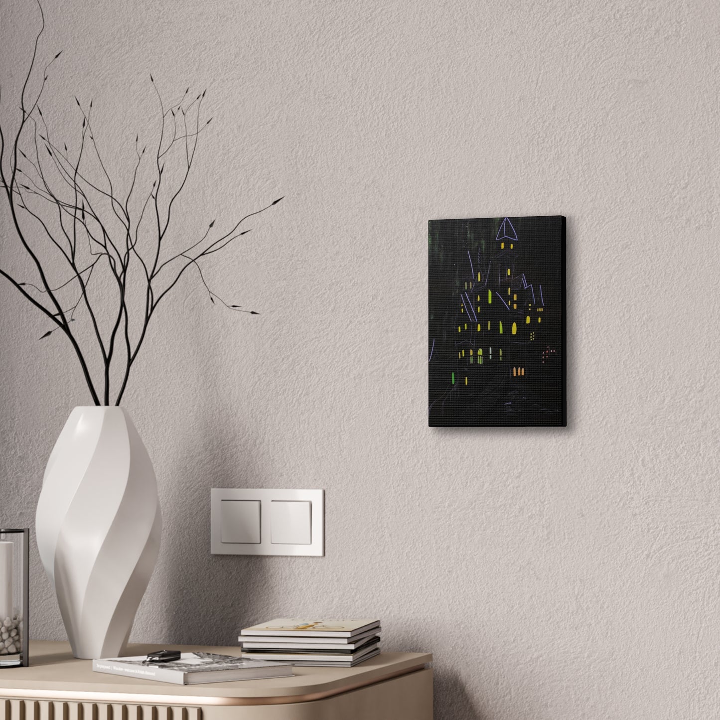 "Haunted Ascent" Canvas Art Print