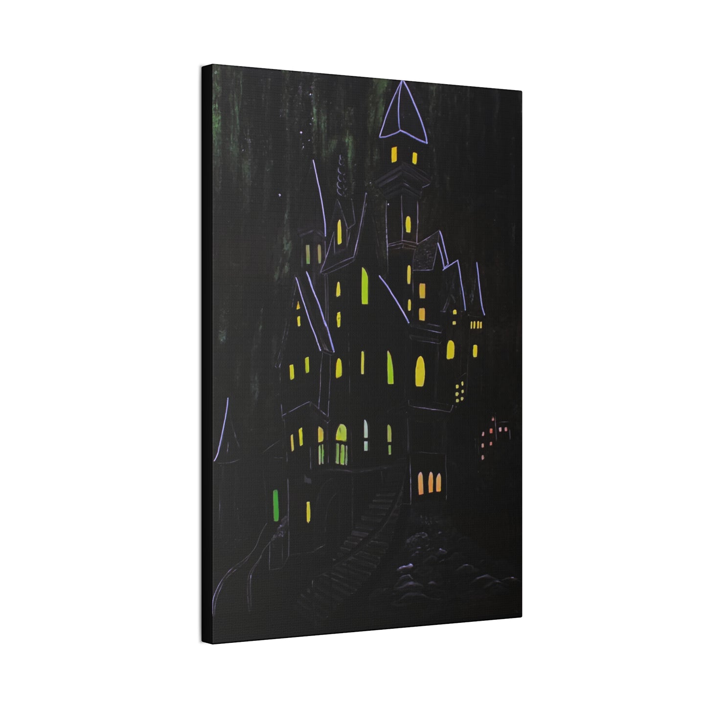 "Haunted Ascent" Canvas Art Print