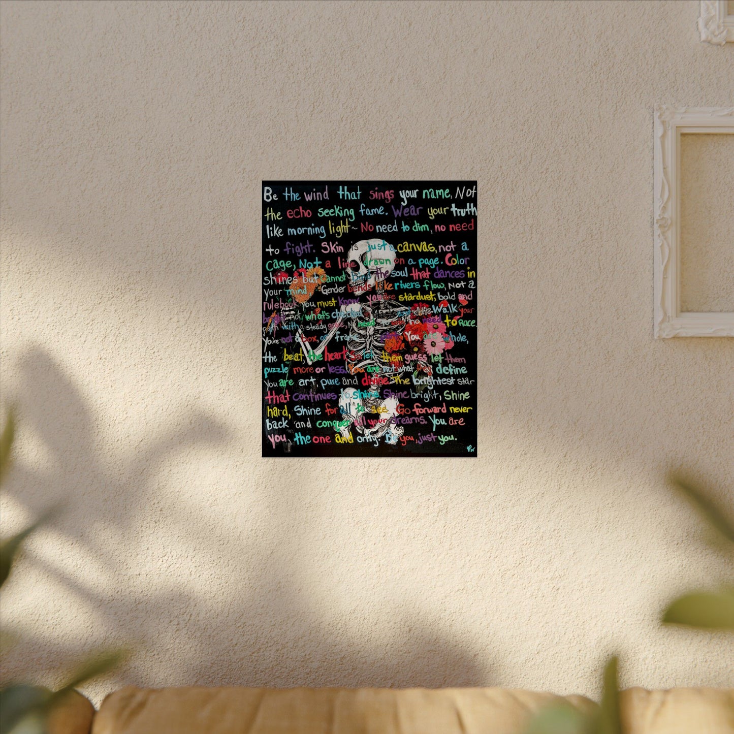 "Be Just You" - Textured Watercolor Matte Posters