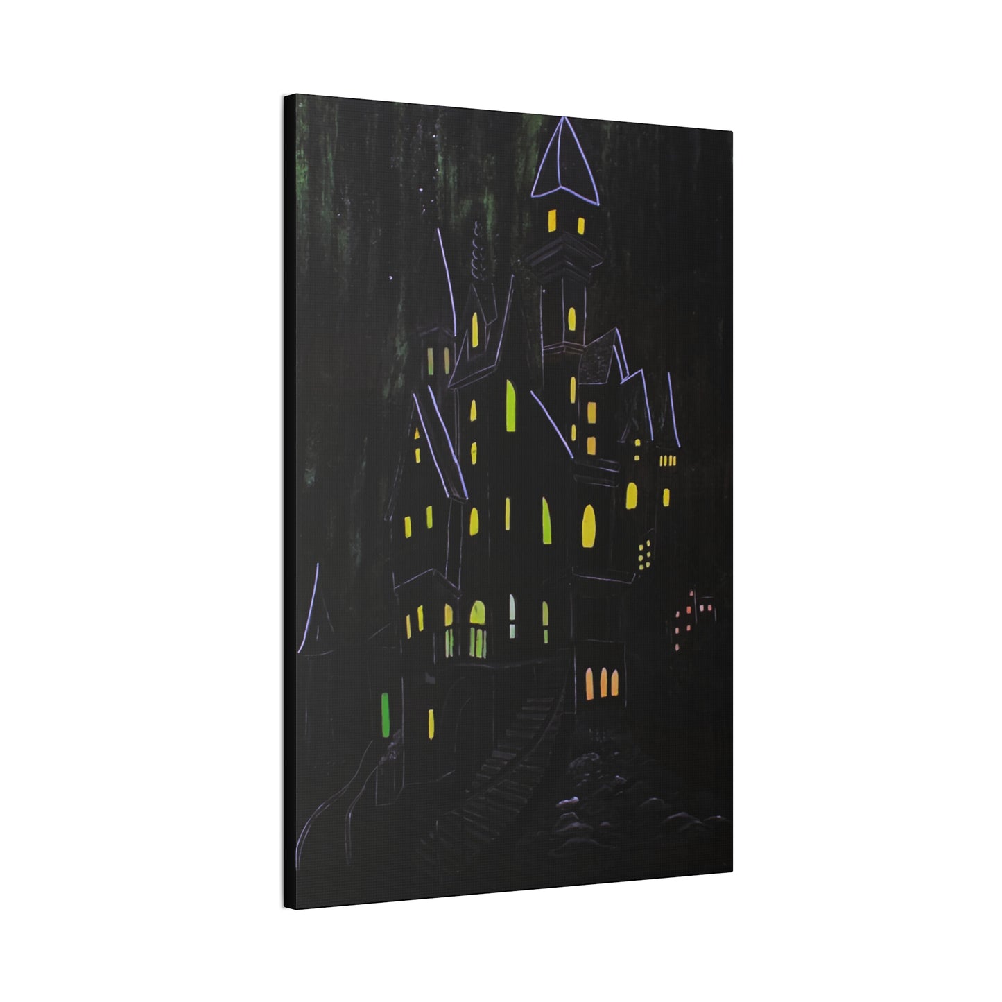 "Haunted Ascent" Canvas Art Print