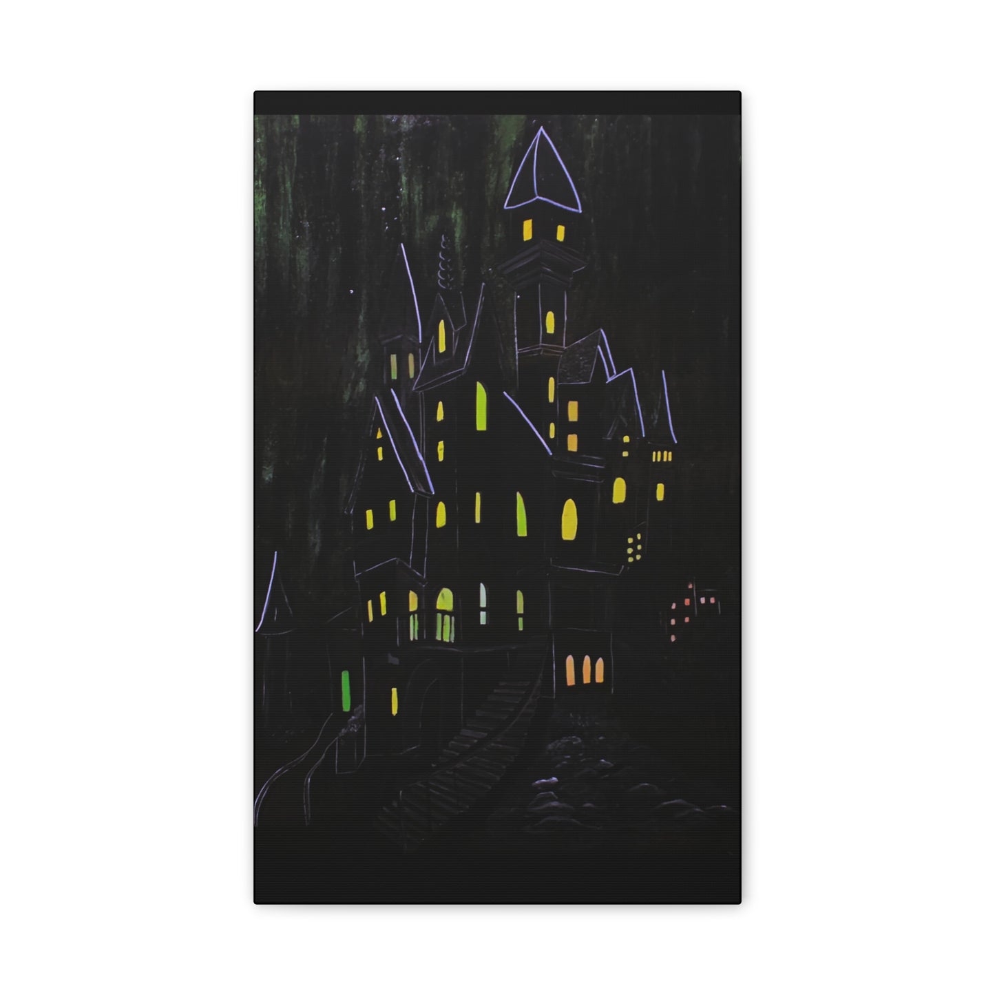 "Haunted Ascent" Canvas Art Print