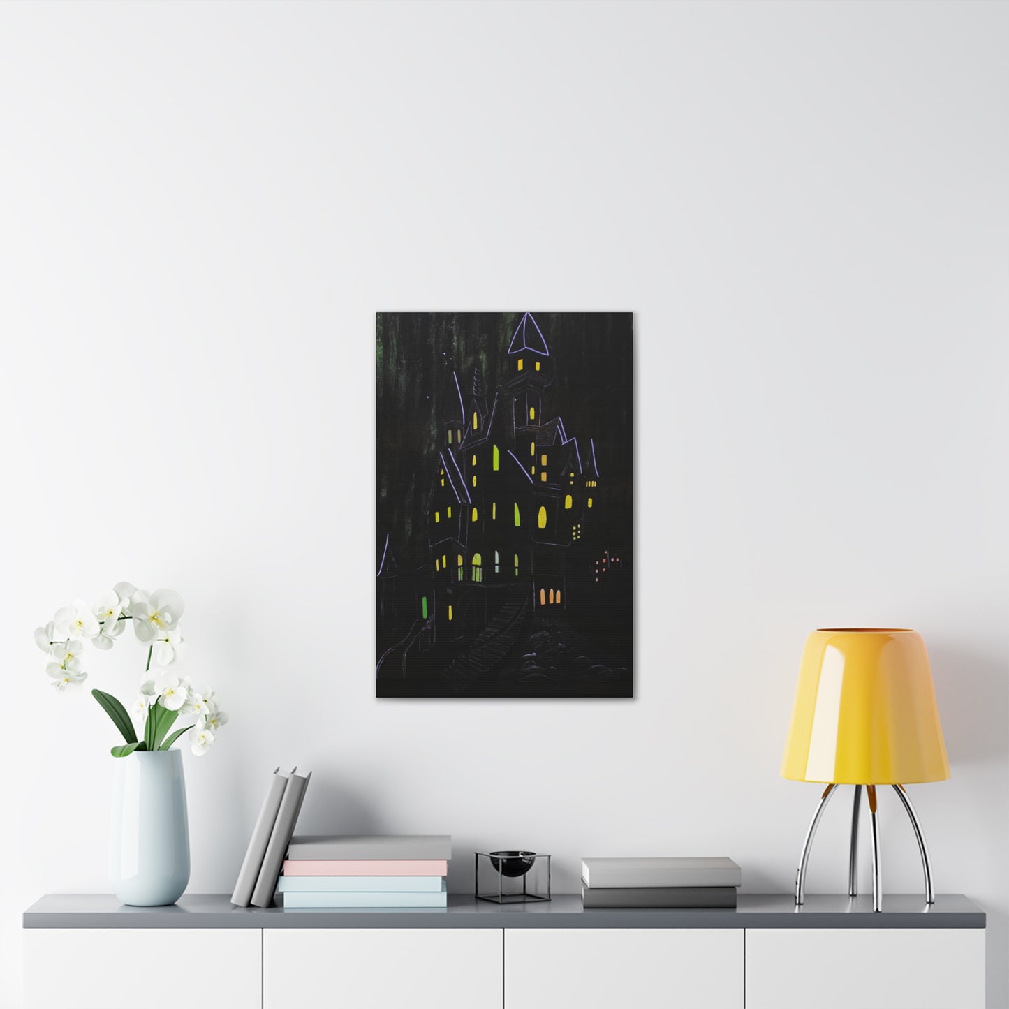 "Haunted Ascent" Canvas Art Print