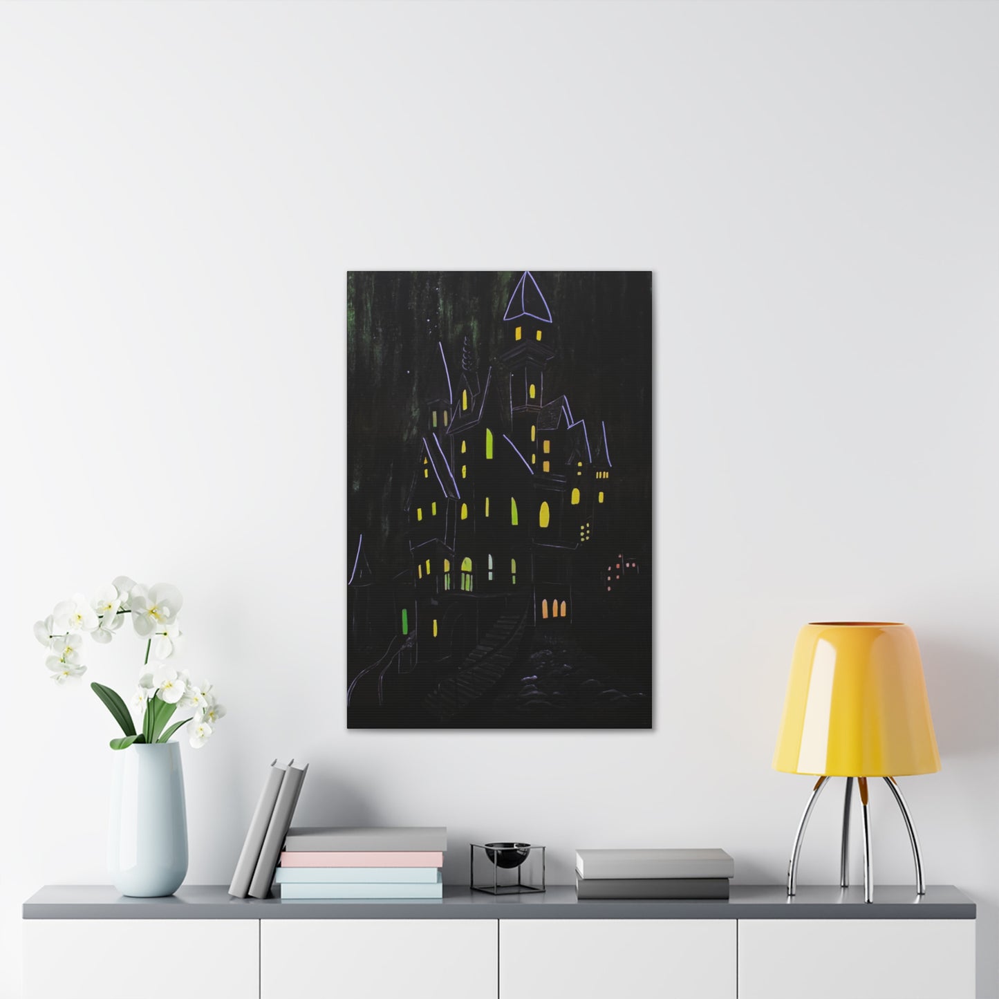 "Haunted Ascent" Canvas Art Print