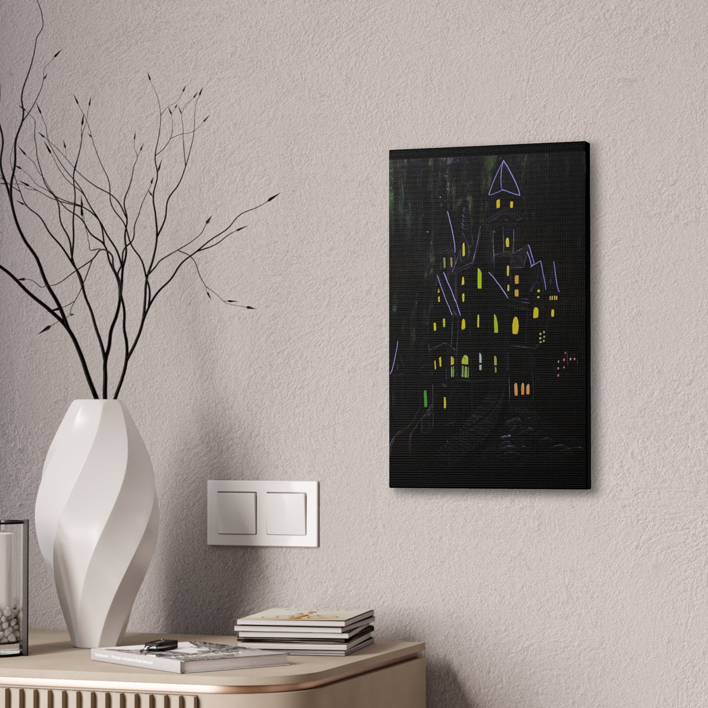 "Haunted Ascent" Canvas Art Print