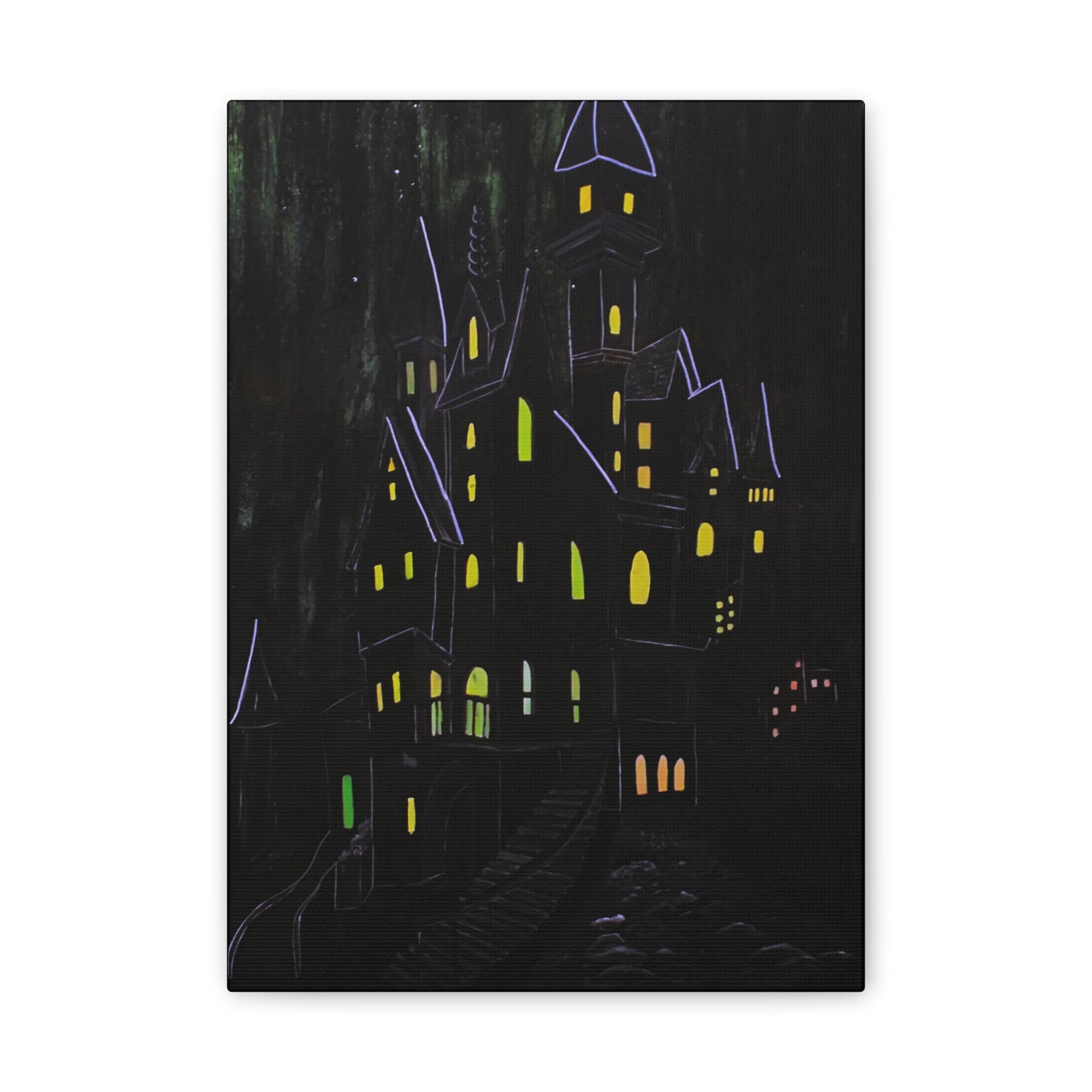 "Haunted Ascent" Canvas Art Print