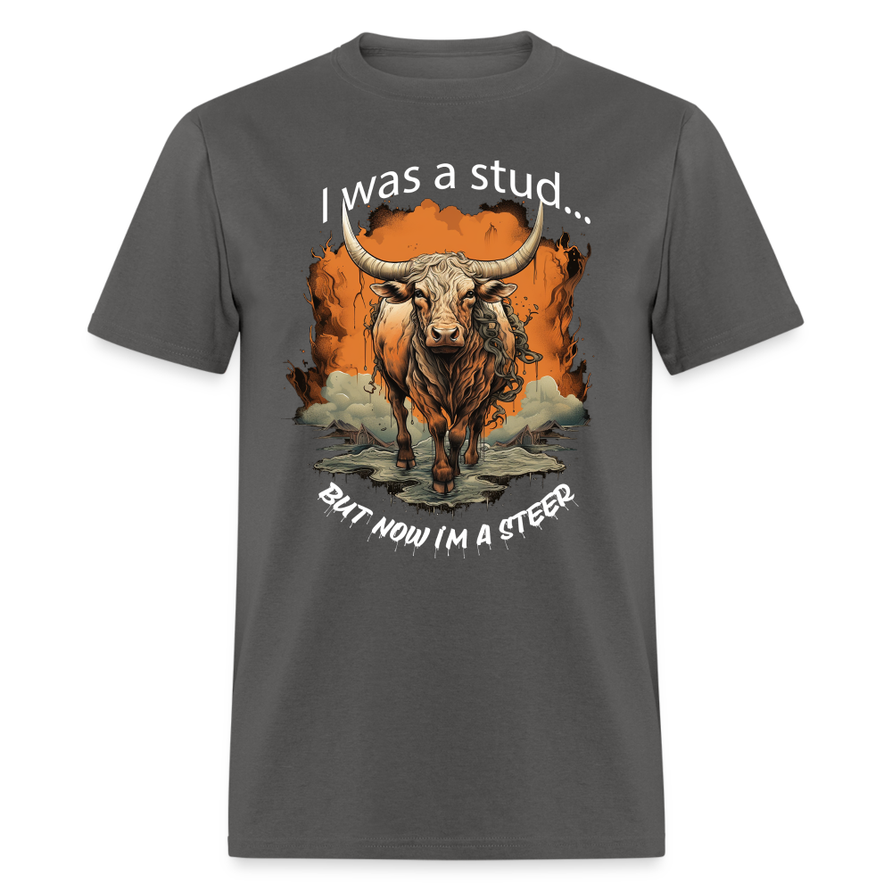 stud to steer Classic T-Shirt - charcoal