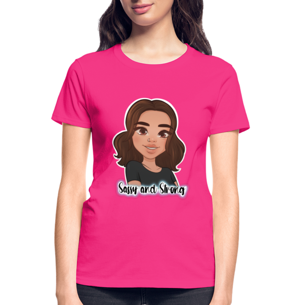 Cotton Ladies T-Shirt - fuchsia