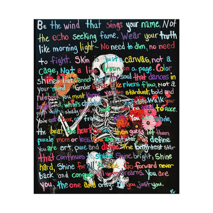 "Be Just You" - Textured Watercolor Matte Posters