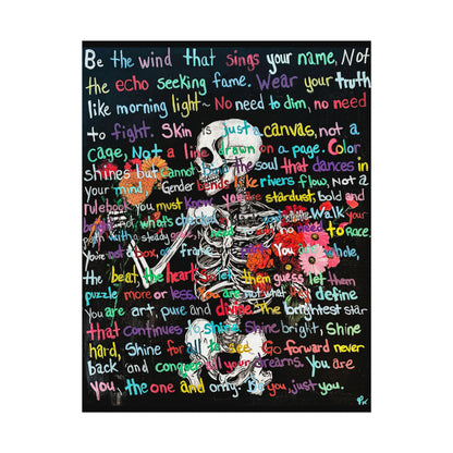 "Be Just You" - Textured Watercolor Matte Posters