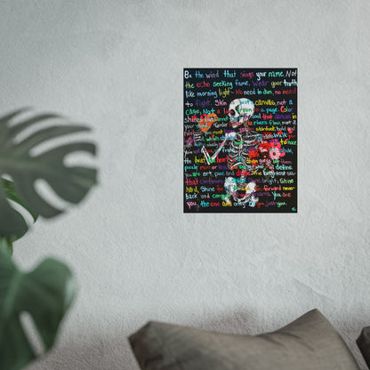 "Be Just You" - Vibrant Fine Art Poster