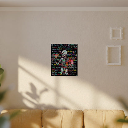 "Be Just You" - Textured Watercolor Matte Posters