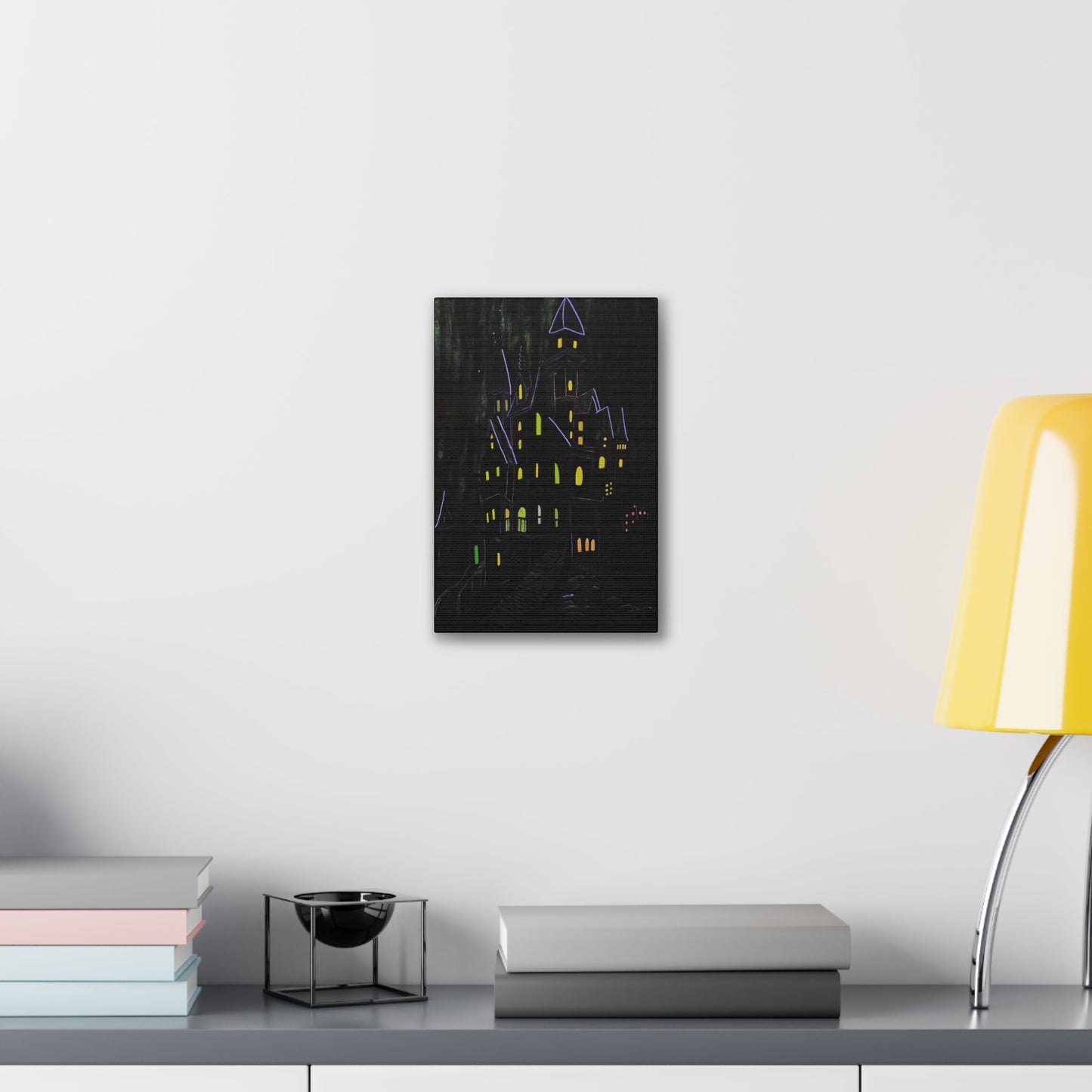 "Haunted Ascent" Canvas Art Print