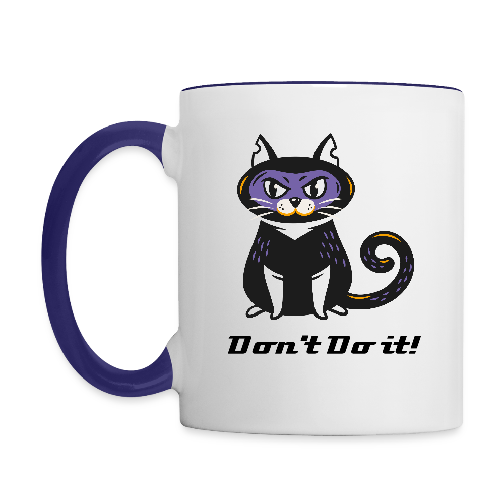 Dont do it Coffee Mug - white/cobalt blue