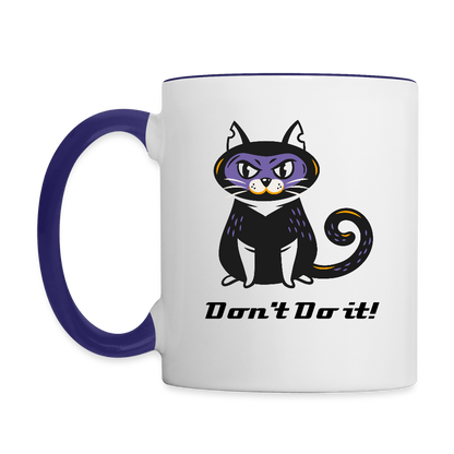 Dont do it Coffee Mug - white/cobalt blue