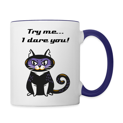 Dont do it Coffee Mug - white/cobalt blue