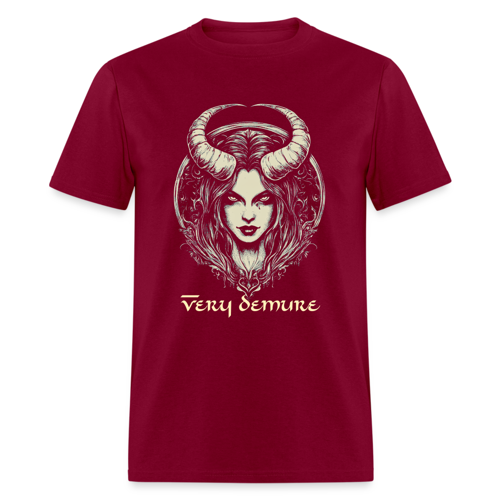 Very Demure Unisex Classic T-Shirt - burgundy