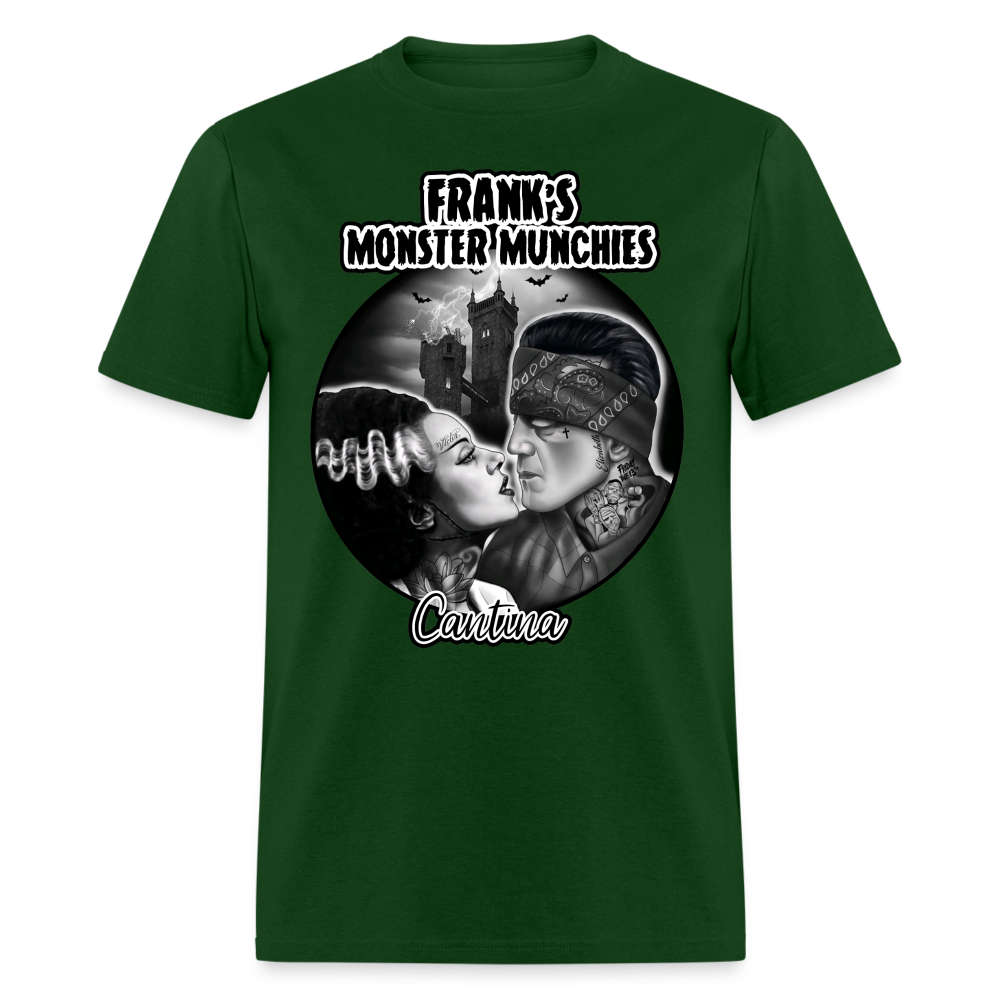 Frank's Monster Munchies Cantina Logo Shirt - forest green