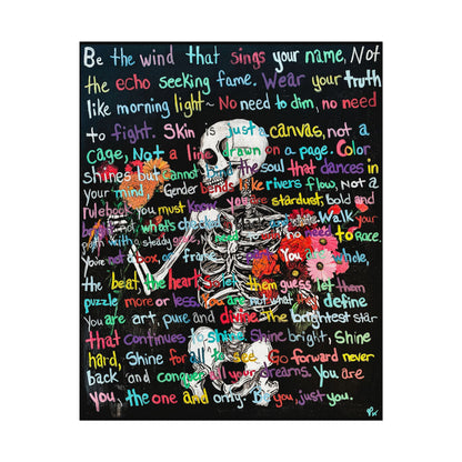 "Be Just You" - Textured Watercolor Matte Posters