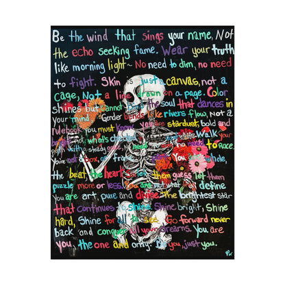 "Be Just You" - Textured Watercolor Matte Posters