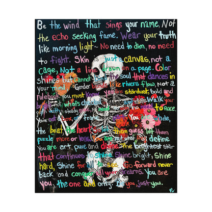 "Be Just You" - Textured Watercolor Matte Posters