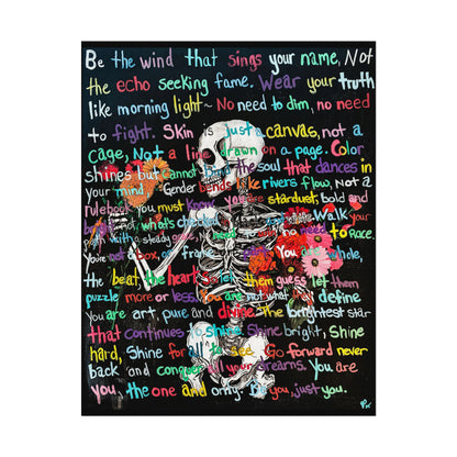 "Be Just You" - Textured Watercolor Matte Posters