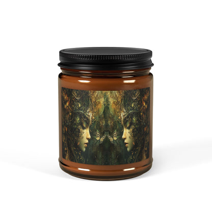 Scented Soy Candle (Multi-Size, Amber Jar)