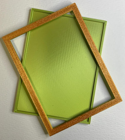 3D Printed ACEO Frame | Fits 2.5x3.5 Art Cards | Magnet or Wall Hanging | Display Miniature Art & Trading Cards
