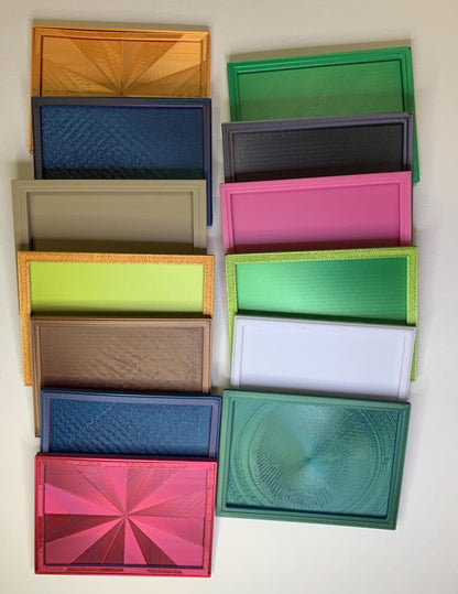 3D Printed ACEO Frame | Fits 2.5x3.5 Art Cards | Magnet or Wall Hanging | Display Miniature Art & Trading Cards