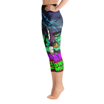 Frank’s Monster Munchies Yoga Capri Leggings with inner pocket