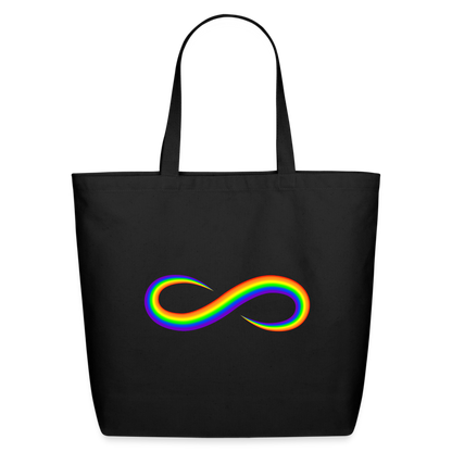 Pride Infinity - Eco-Friendly Cotton Tote - black