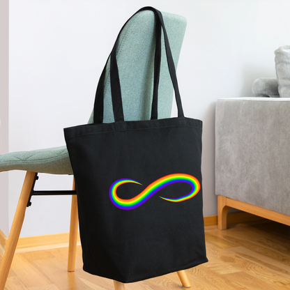 Pride Infinity - Eco-Friendly Cotton Tote - black