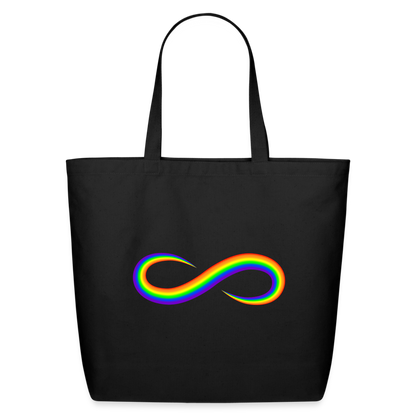 Pride Infinity - Eco-Friendly Cotton Tote - black