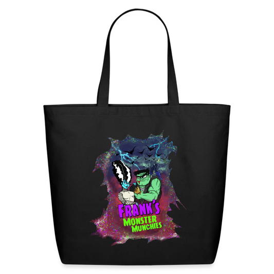 Frank's Monster Munchies Eco-Friendly Cotton Tote - black