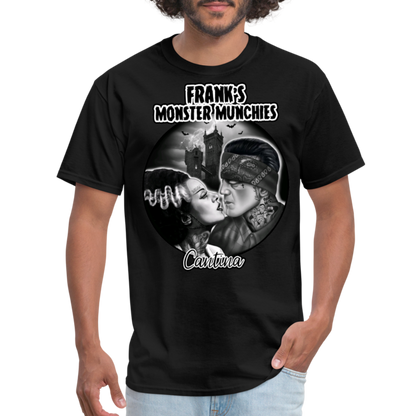 Frank's Monster Munchies Adult T-shirt - black