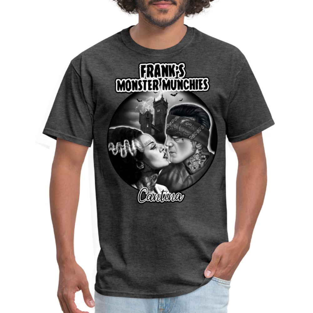 Frank's Monster Munchies Adult T-shirt - heather black