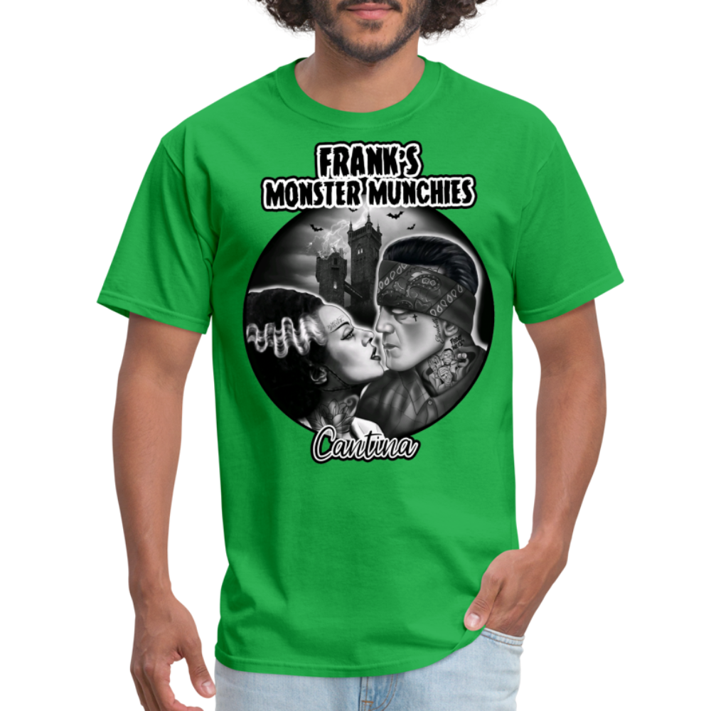 Frank's Monster Munchies Adult T-shirt - bright green