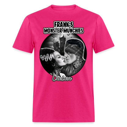 Frank's Monster Munchies Adult T-shirt - fuchsia