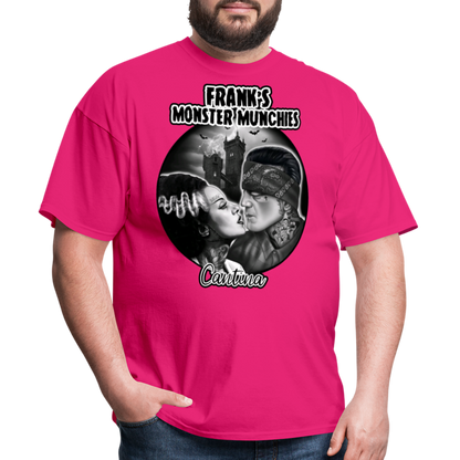 Frank's Monster Munchies Adult T-shirt - fuchsia