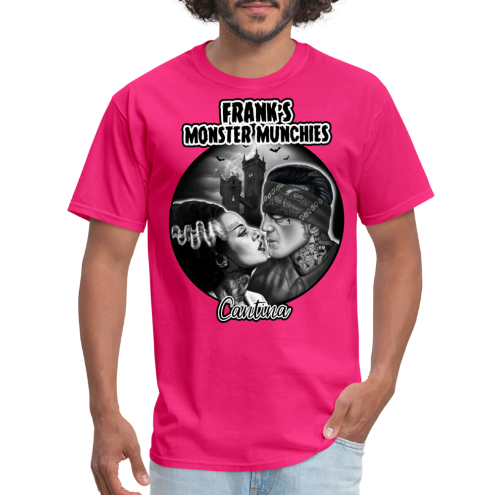 Frank's Monster Munchies Adult T-shirt - fuchsia